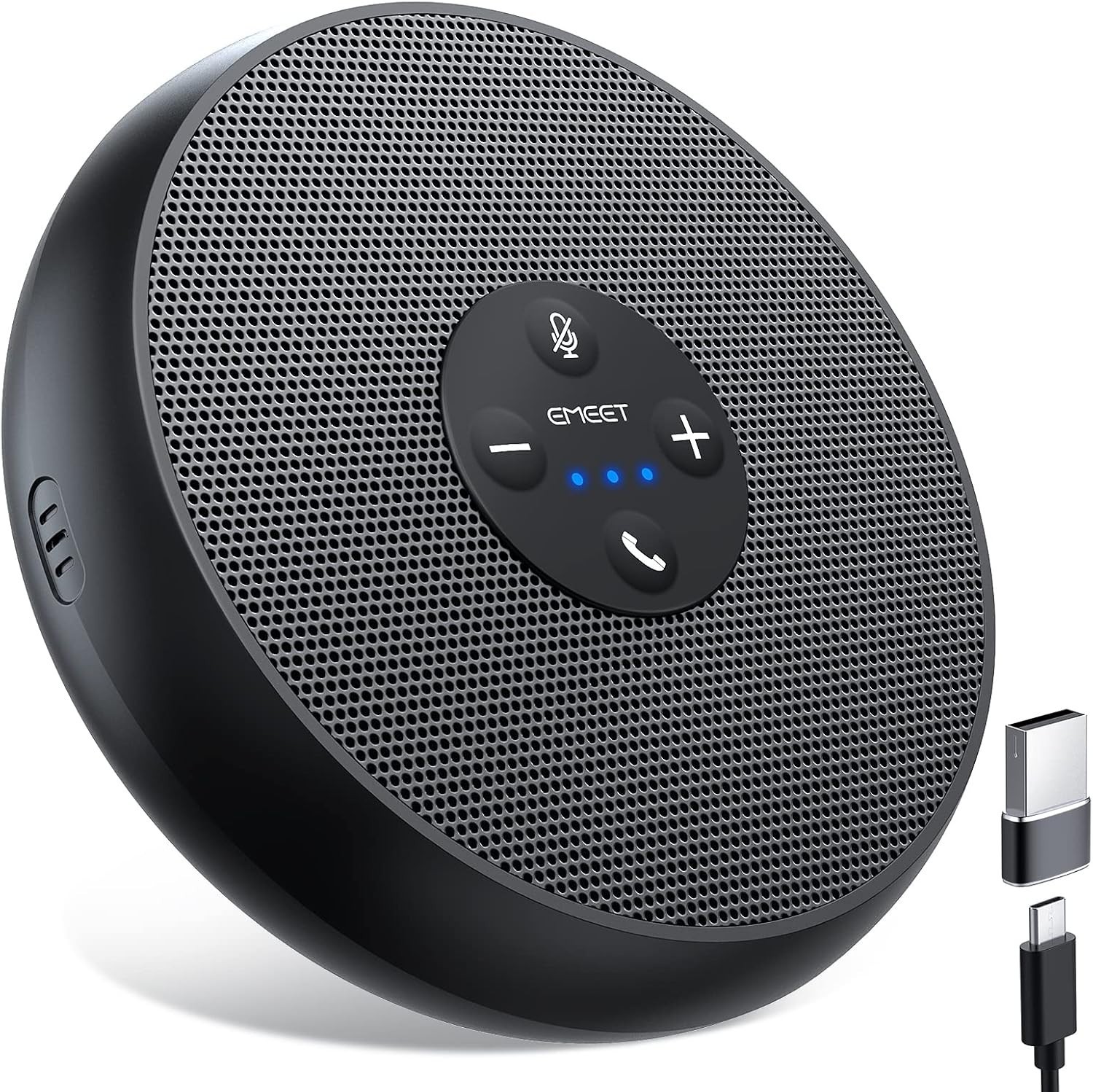 Emeet USB Speakerphone & Computer Speakers with 360° Voice Pickup for 5-8 People