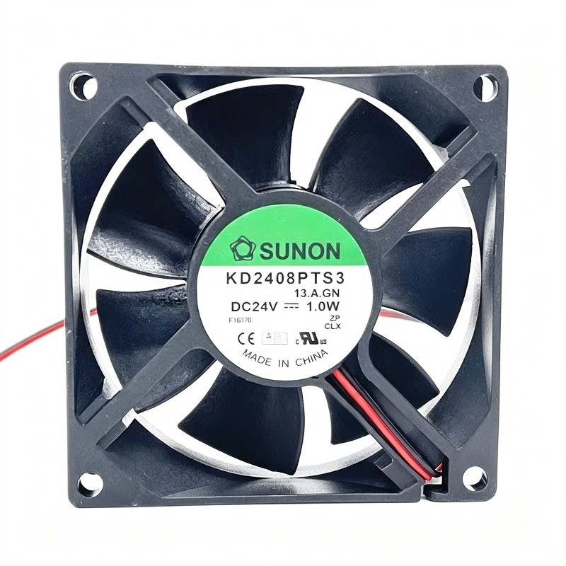 1PCS Brand New For SUNON KD2408PTS3 1.0W 8025 8cm DC24V 2-wires Cooling Fan