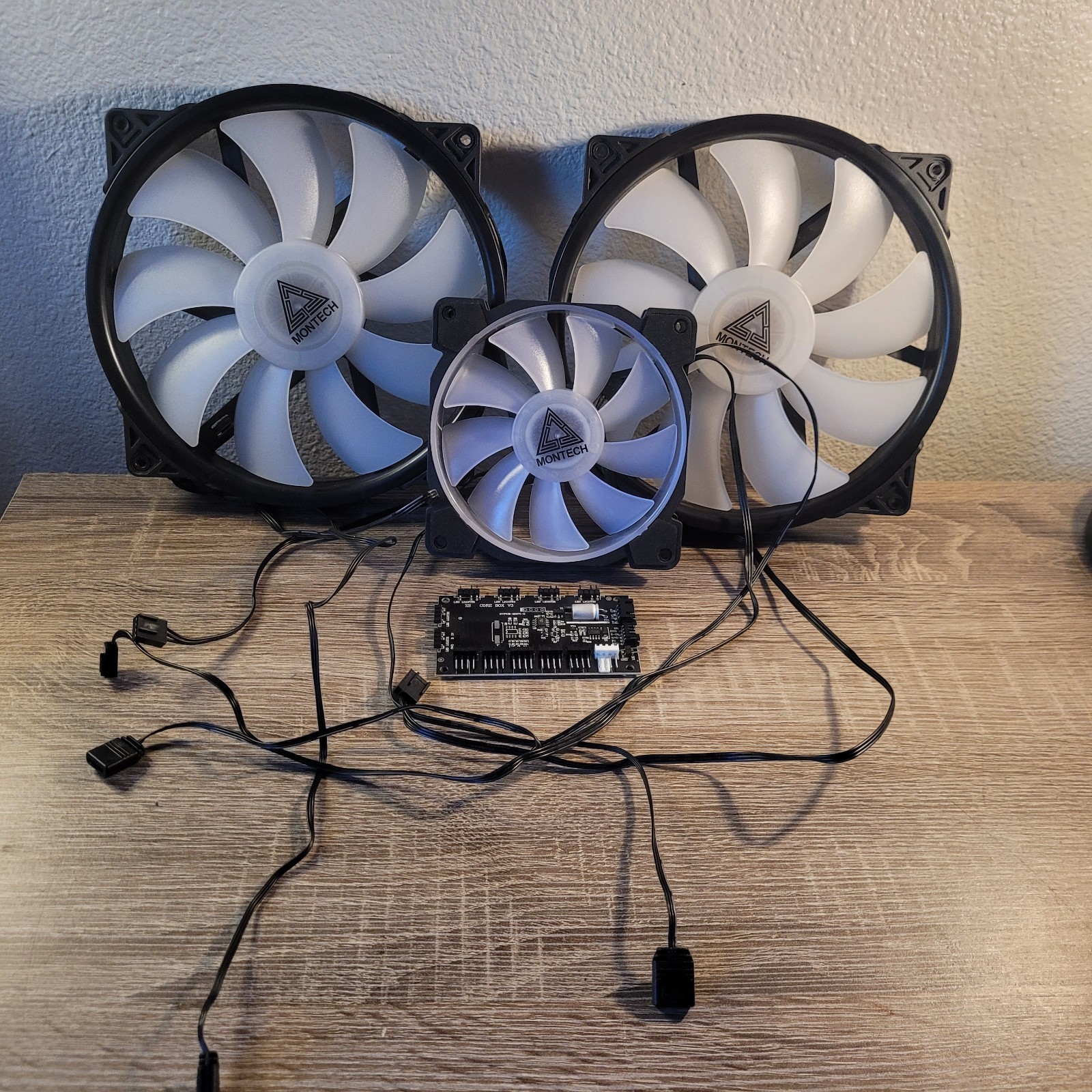 Montech ARGB Case Fan Lot 2x 200mm and a 120mm Plus an ARGB LED Board - Tested