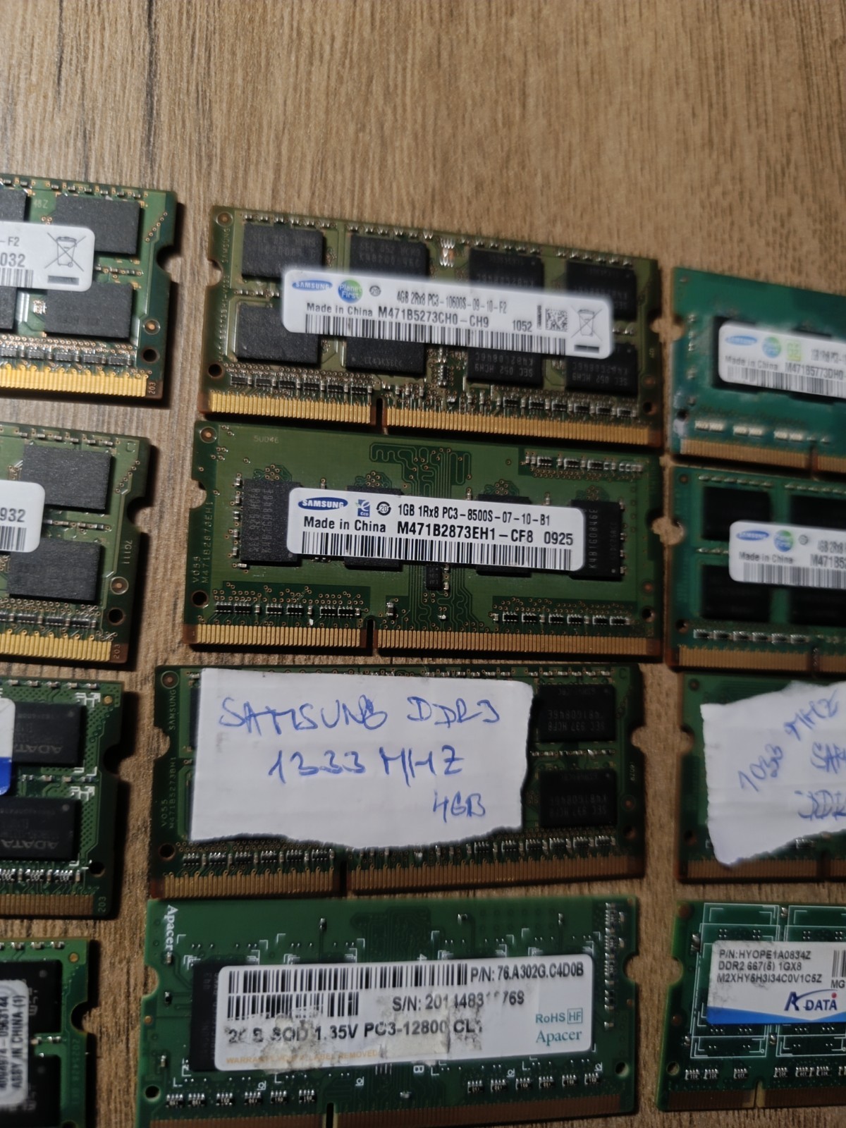 4gb/2GB/1GB ddr3 ddr2 ddr1 laptop ram lot