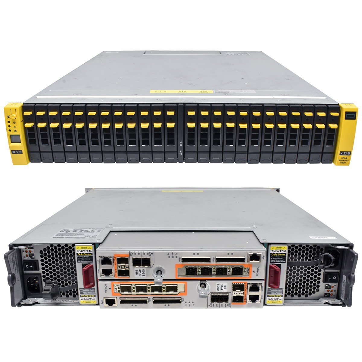 HP 3PAR StoreServ 8200 QR490-63007 24x SFF 2.5" no HDD 2x Controller K2Q35-63001