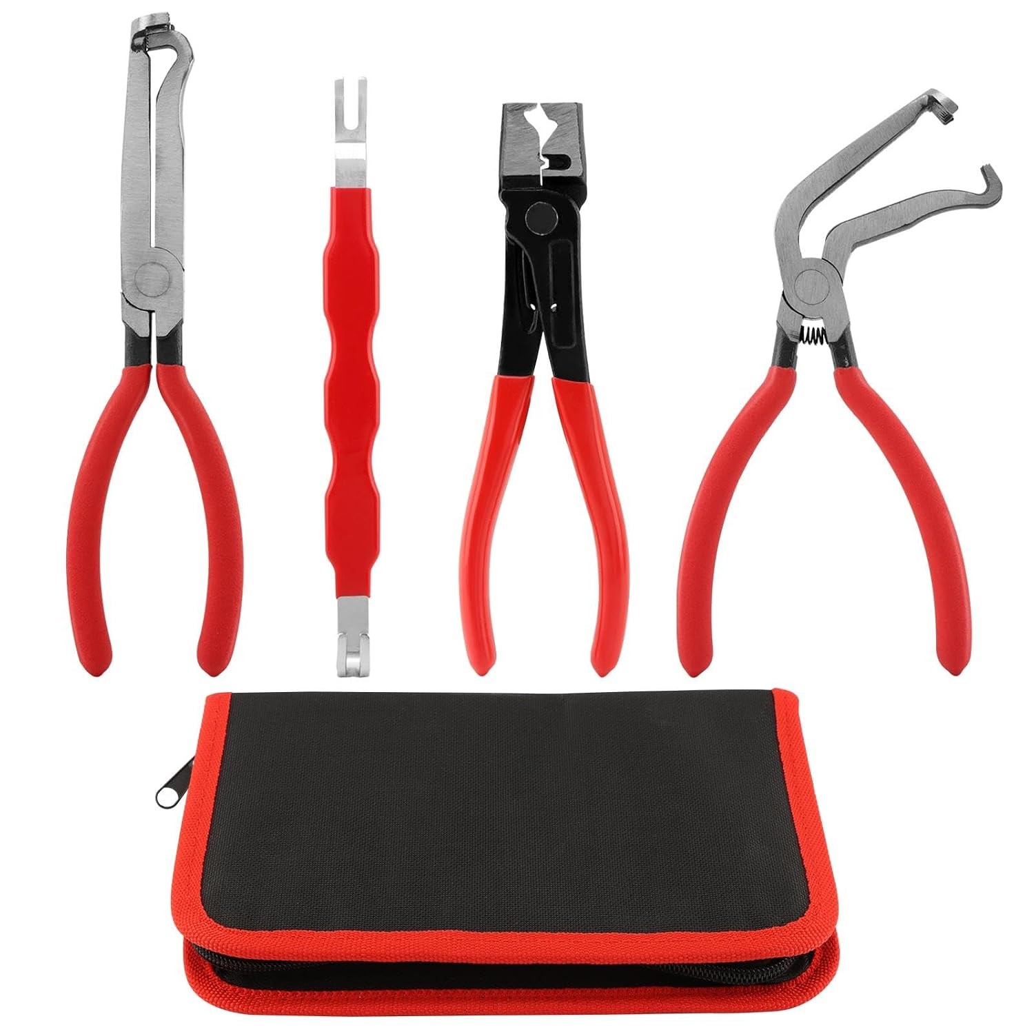 Automotive Electrical Disconnect Pliers Tool with Case 4 Pcs Electrical