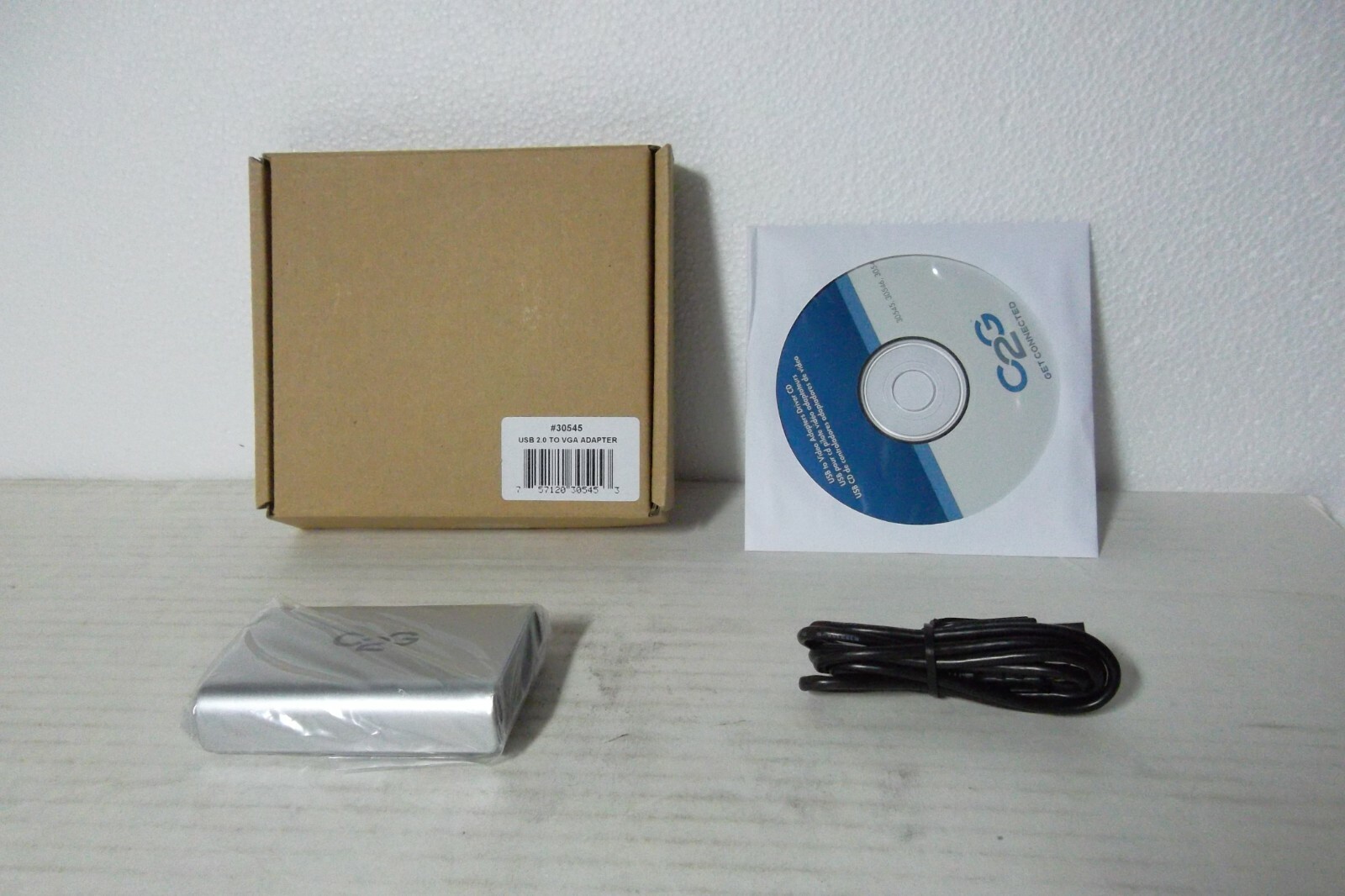 C2G Cables To Go USB 2.0 to VGA Adapter 30545 External Video Up to 1920x1080 NEW
