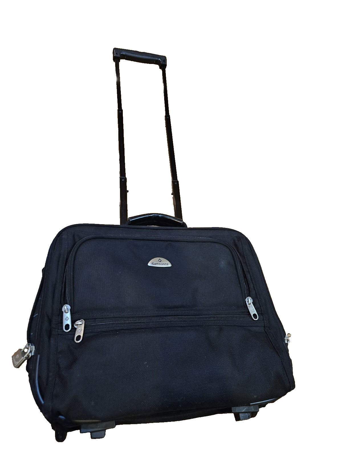 Samsonite Rolling Laptop Briefcase Black Wheeled Business Travel Bag