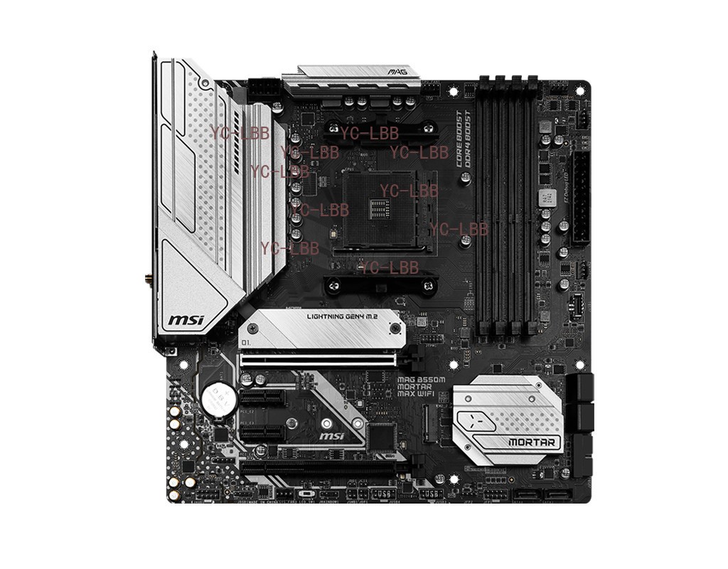MSI MAG B550M MORTAR MAX WIFI MATX MB SOCKET AM4 DDR4 4400(OC) For 5800X3D