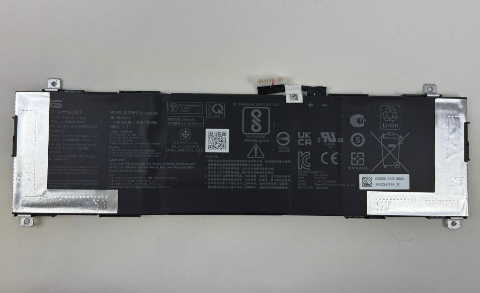 OEM Genuine Battery C31N2205 Battery for ASUS Chromebook Plus CM3401FF