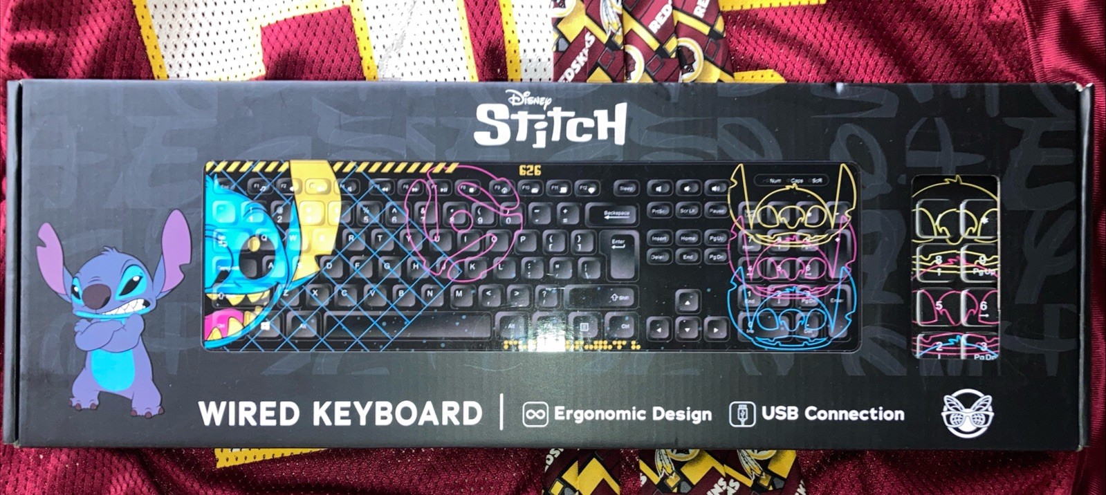 Culturefly Disney Stitch Wired Keyboard Brand New Hard To Find