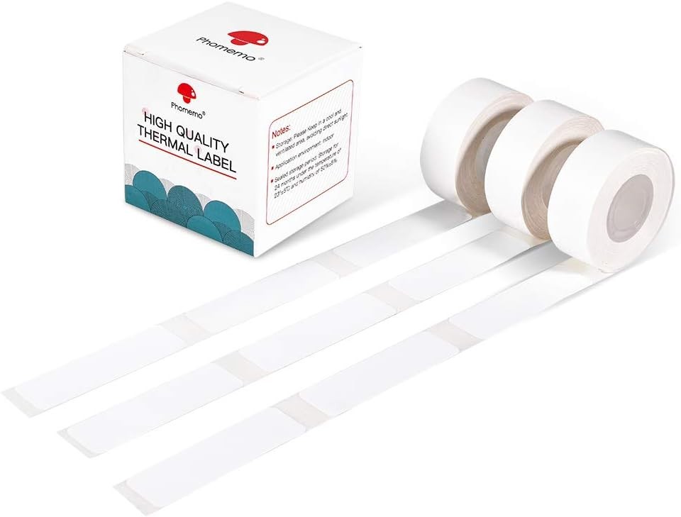 Adhesive Labels for D30 Portable Thermal Label Maker, 1/2" X2 1/4" (14mm X 60mm)
