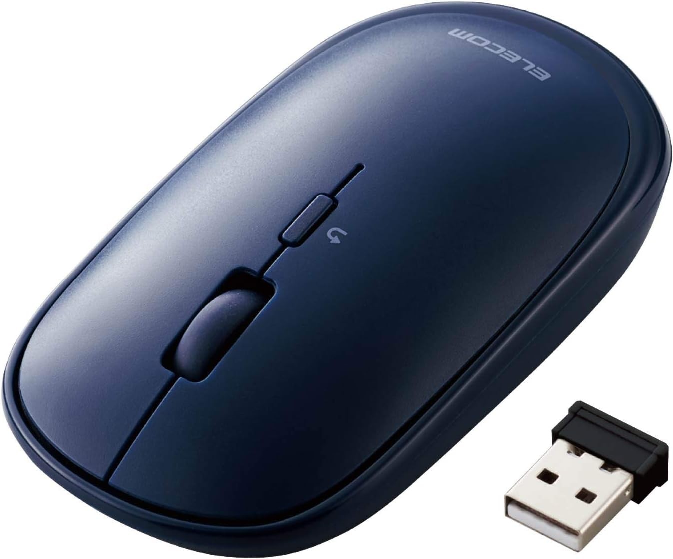 ELECOM Wireless Mouse, Wireless 2.4GHz Slint M-TM10DBBU, Thin, Quiet, 4 But