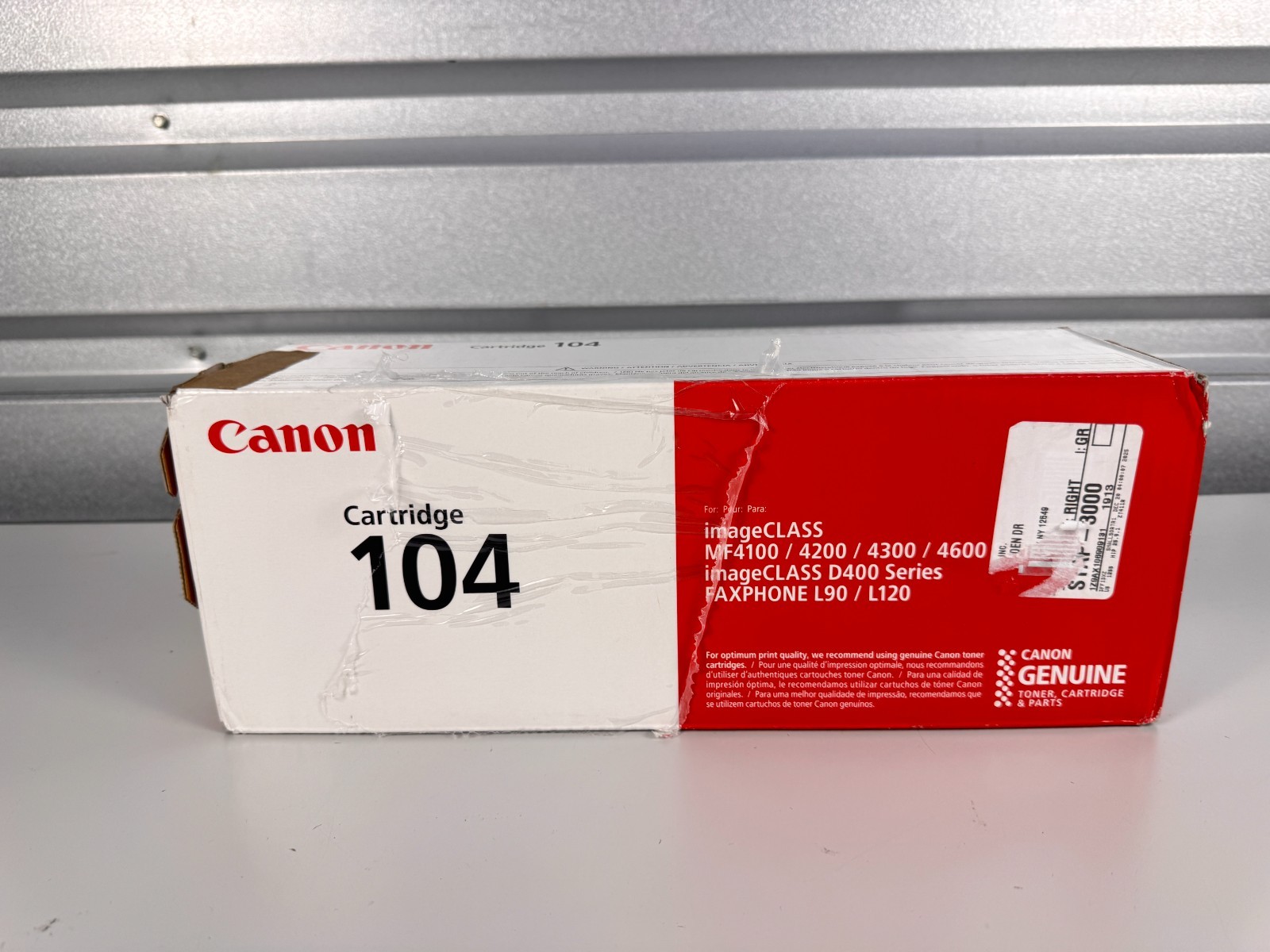 Canon 104 Black Toner Cartridge OEM Used Installed Tested MF Series