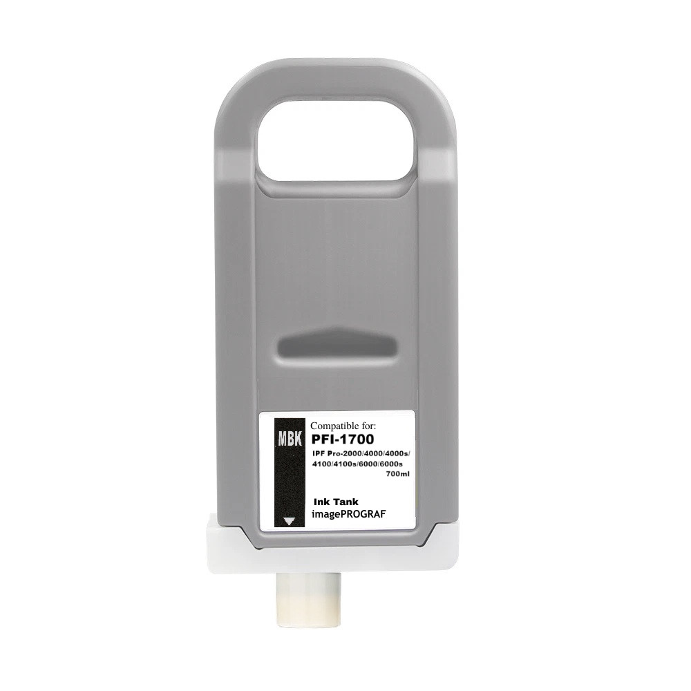 PFI1700 MBK Matte Black Ink Tank Fit Canon IPF PRO 4000s/4100s/6000s PFI1700MBK