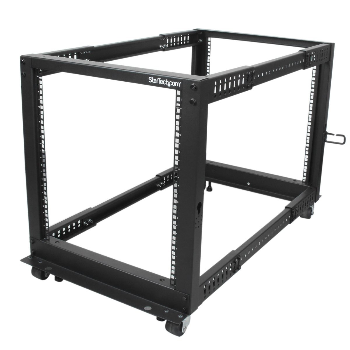 StarTech 12U Adjustable Depth Open Frame 4 Post Server Rack