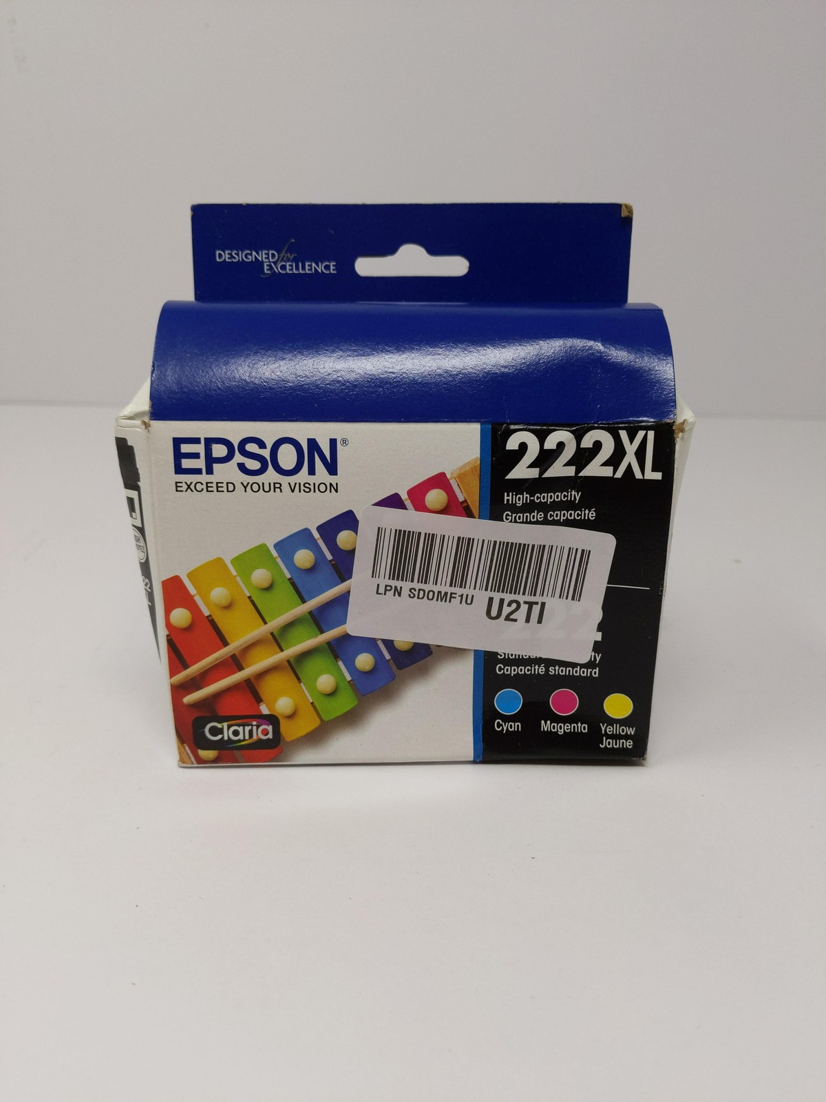 Epson 222 Claria Ink High Capacity Black & Standard Color Cartridge Combo Pack