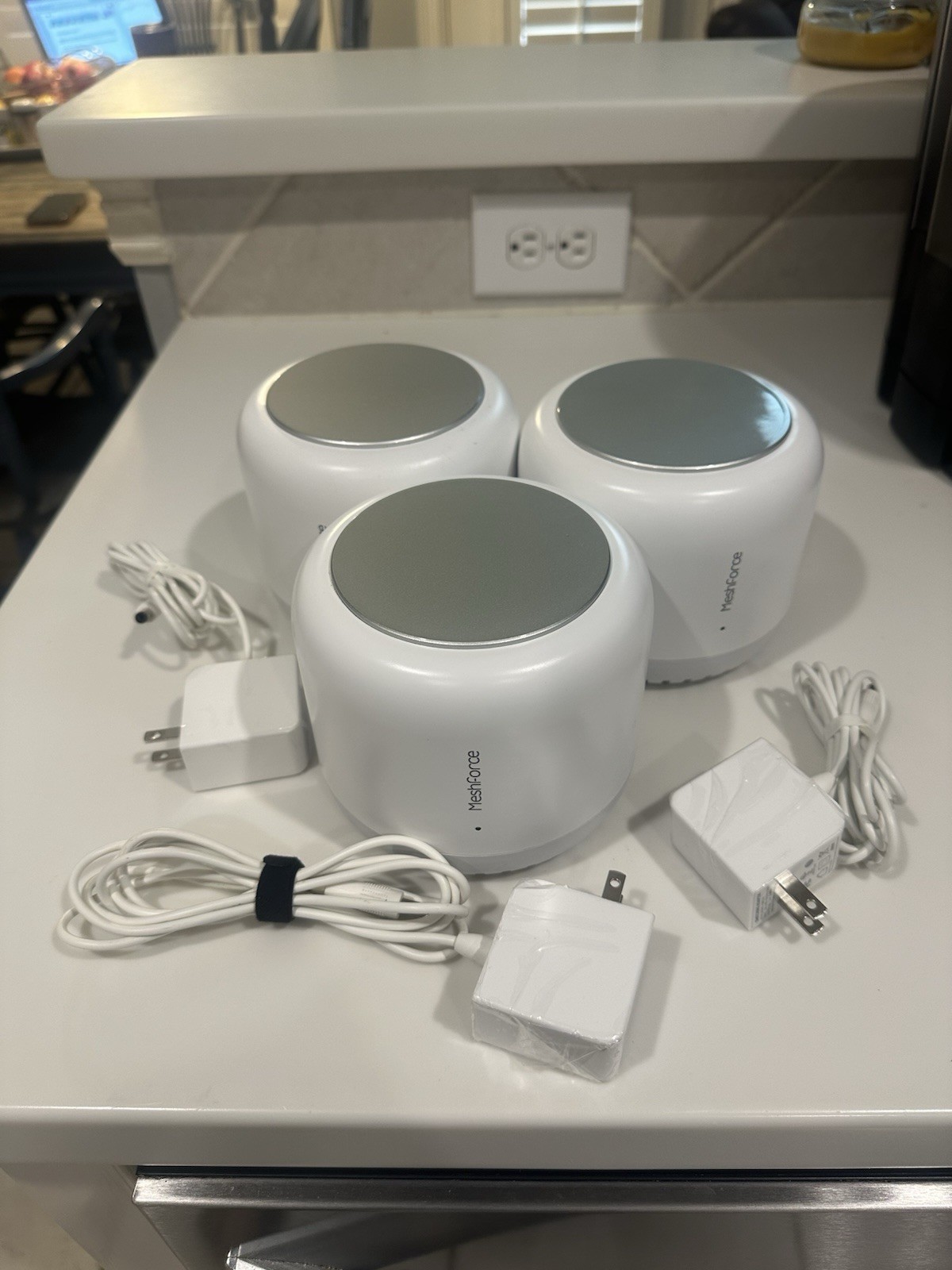 Meshforce M7 Tri-Band Whole Home Mesh Wi-Fi System - Pack of 3, White
