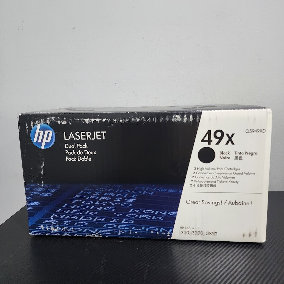 HP Q5949XD LaserJet 49X Black Toner Cartridge Dual Pack