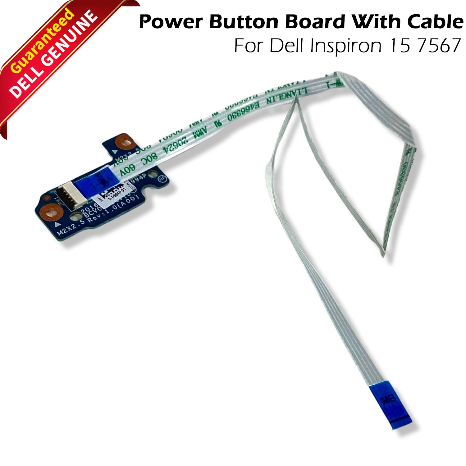 Lot 6 Dell Inspiron 15 7000 7567 Power Button Board With Ribbon Cable WDRC4