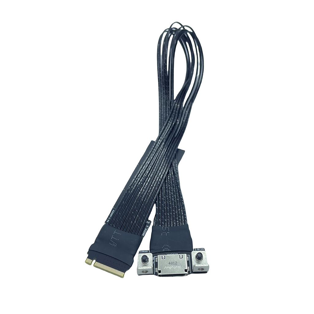 M.2 to Oculink 4i Extension Cable for M.2 Mkey NVME to SFF8611 Adapter Cable