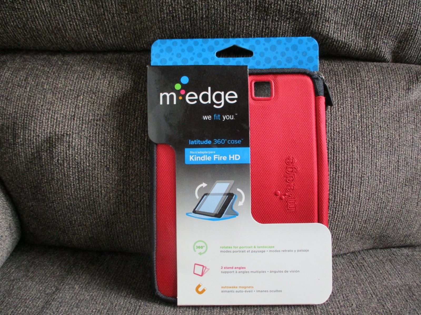 NEW sealed M-Edge Profile Slim Case For Kindle Fire HD Cover Red