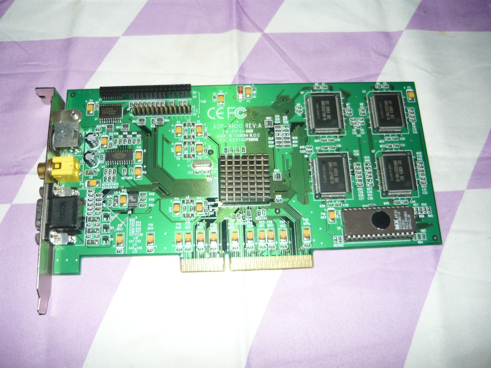 Vintage DFI AGP-9800 Trident 3DImage 9850 AGP 4MB Video Card Used