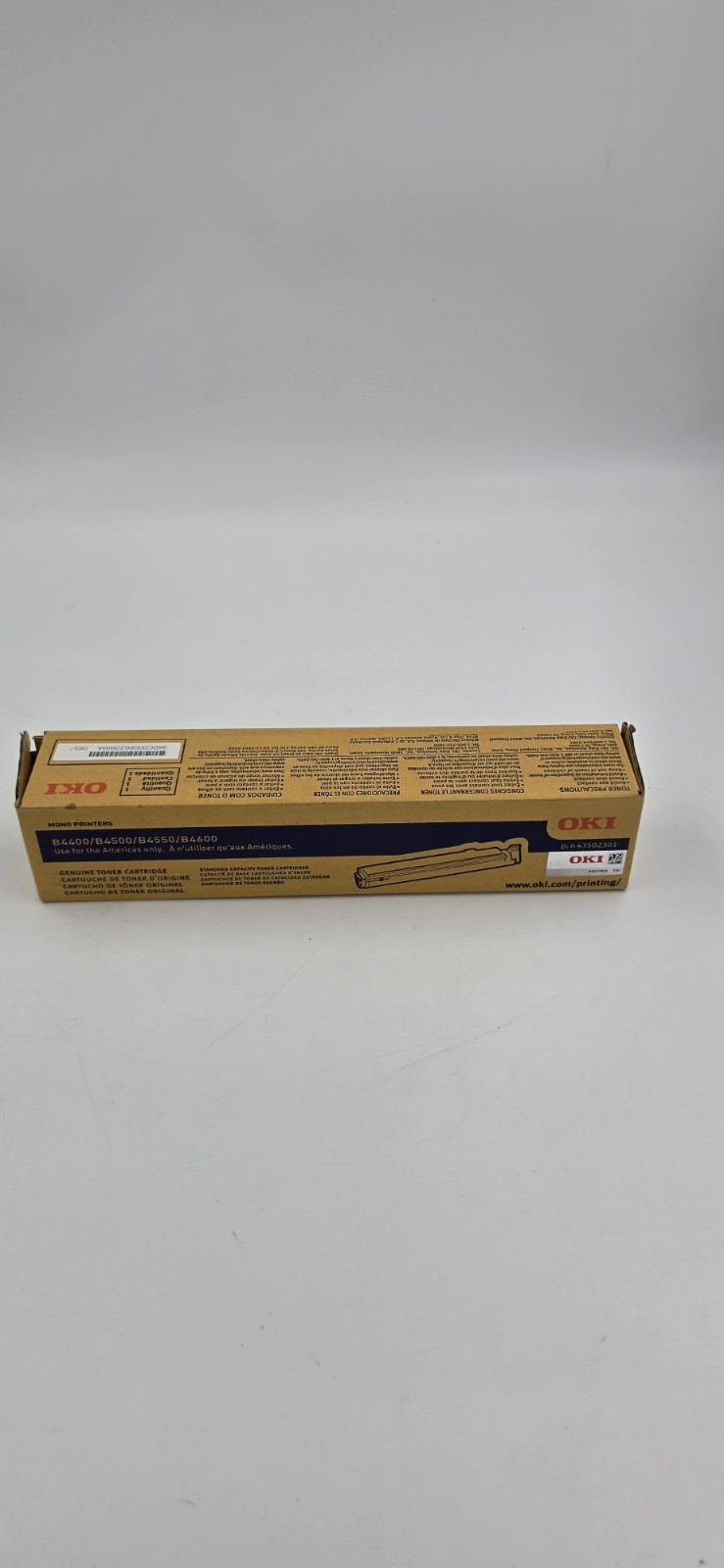 OKI 43502301 Black Toner Cartridge for B4400, B4500, B4550, B4600