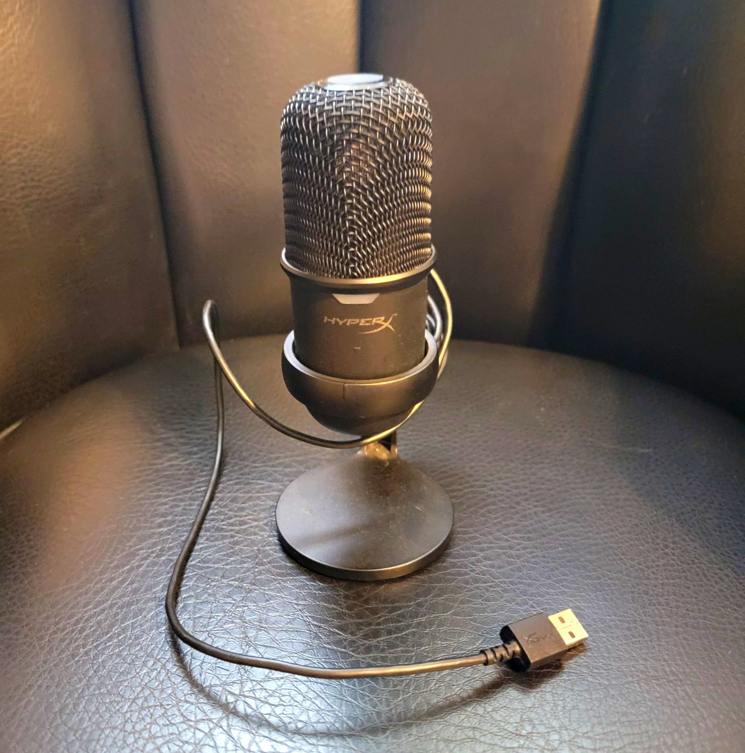 HyperX SoloCast USB Microphone, Black Adjustable Stand Tested Working