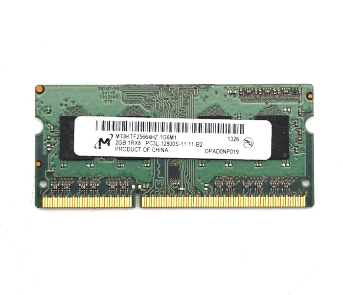 Micron 2GB DDR3L 1600MHz PC3L-12800S SODIMM Laptop RAM MT8KTF25664HZ-1G6M1