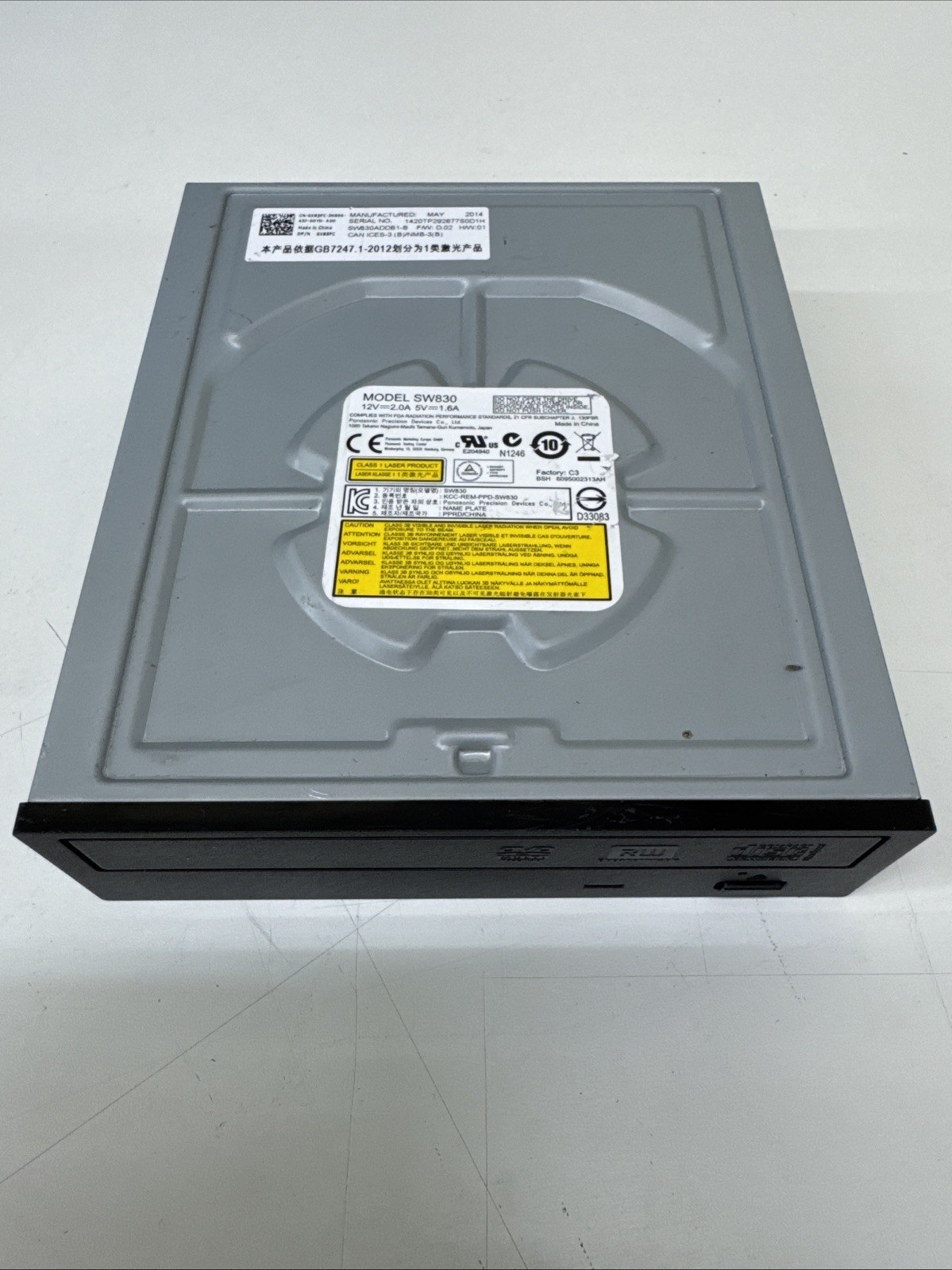 Panasonic SW830 Black SATA CD-RW DVD-RW Disk Drive