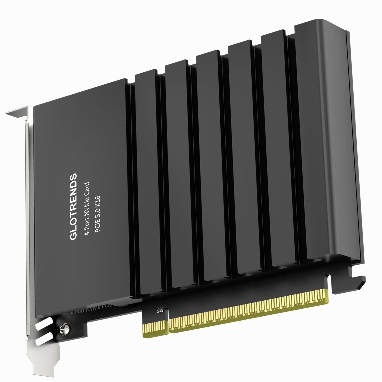 GLOTRENDS PA54 Quad M.2 NVMe to PCIe 5.0 X16 Adapter, Up to 512 Gbps for AMD ...