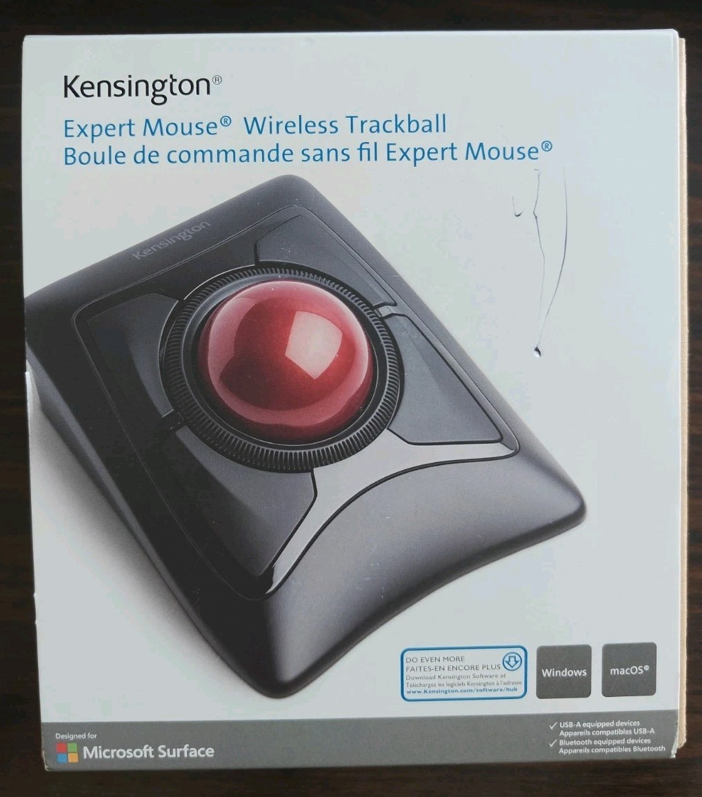 Kensington K72359WW Expert Wireless Trackball Mouse Bluetooth & 2.4GHz Wireless