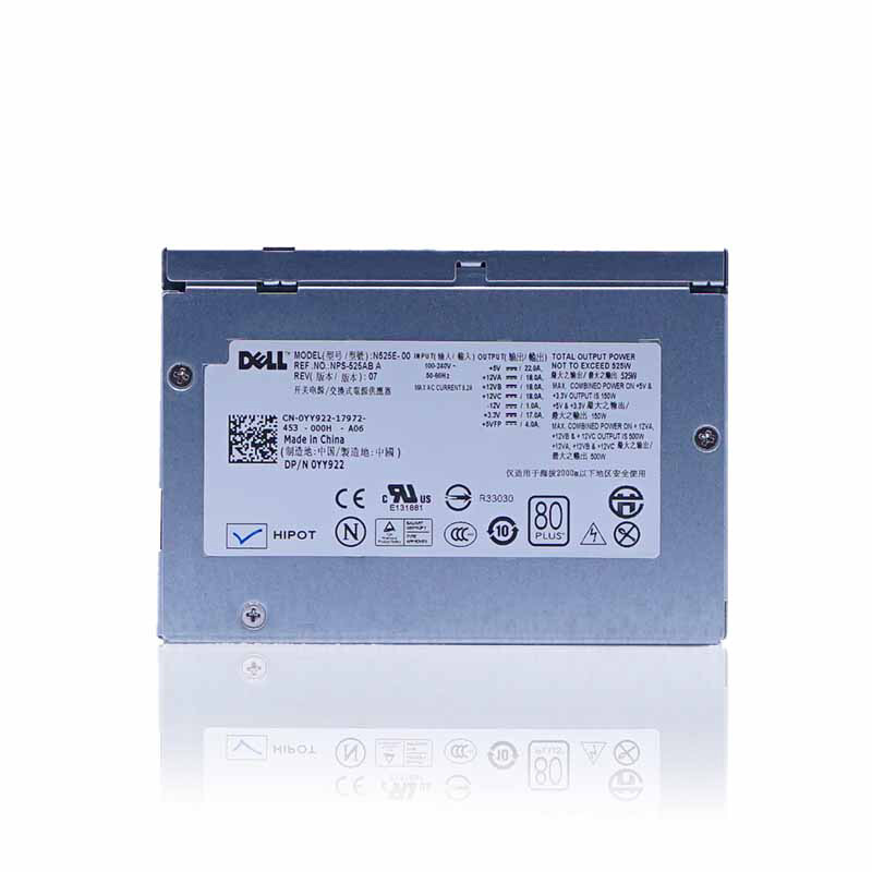 525W Power Supply YY922 0YY922 N525E-00 NPS525-AB For Dell PowerEdge T3400 T410