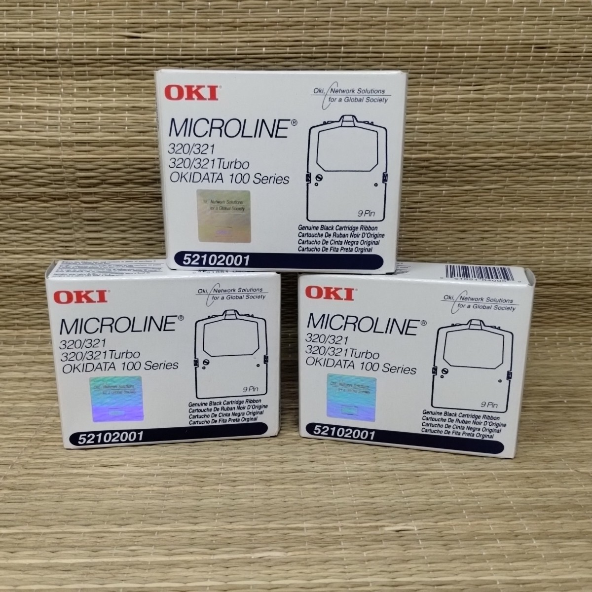 OKI Microline 400 Series 42377801 Black Cartridge Ribbon Lot Of 3 Genuine New