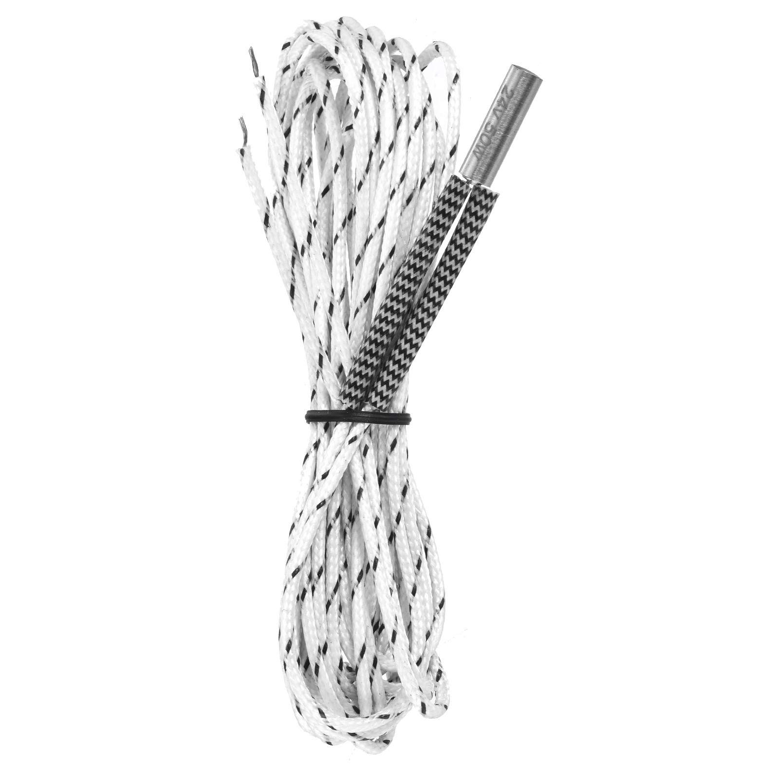 Ceramic Cartridge Heater, DC24V 50W Heater,White 1 Pack