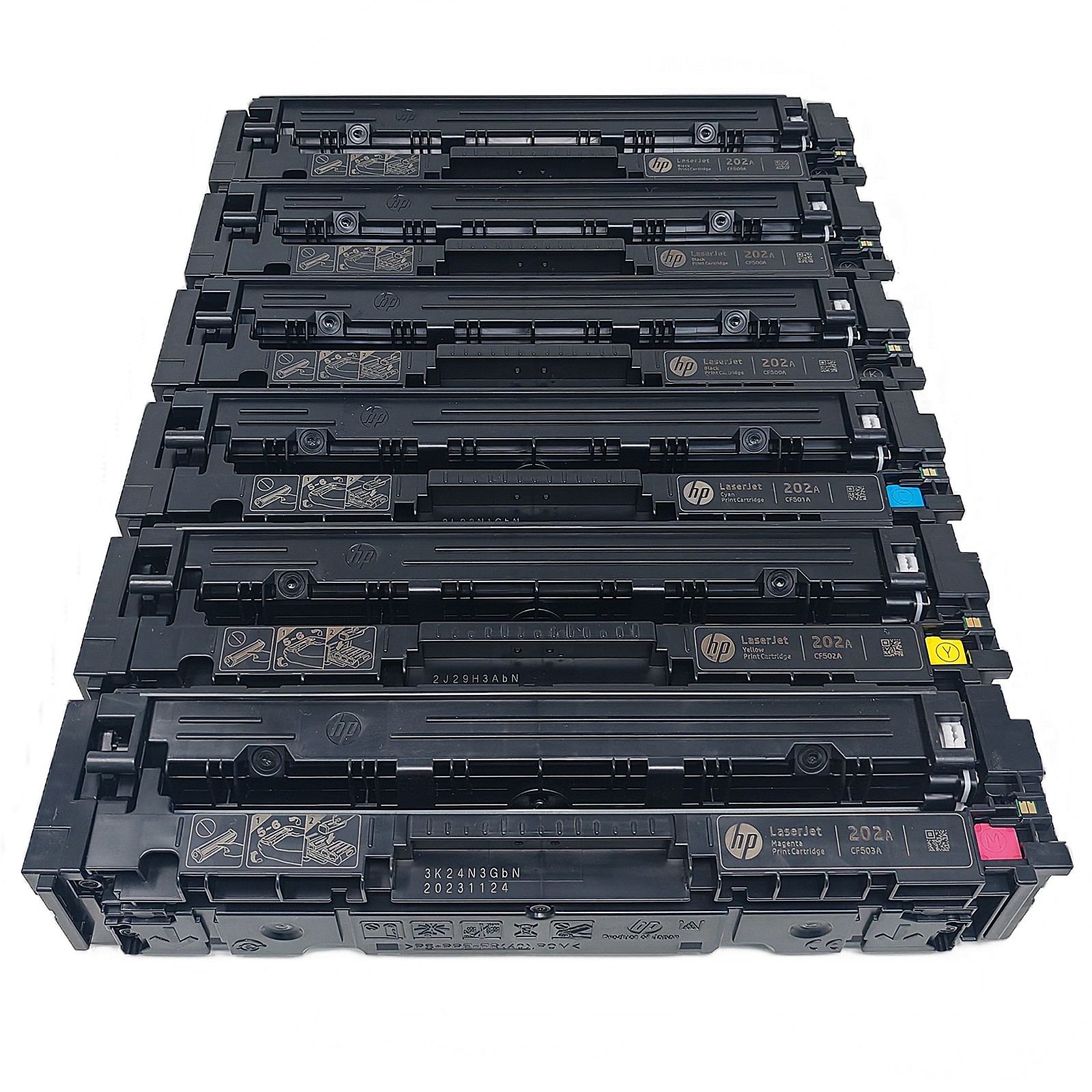 6x BCYM Toner Set OEM HP 202A CF500A-CF503A Color LaserJet Pro M254 M281/M280