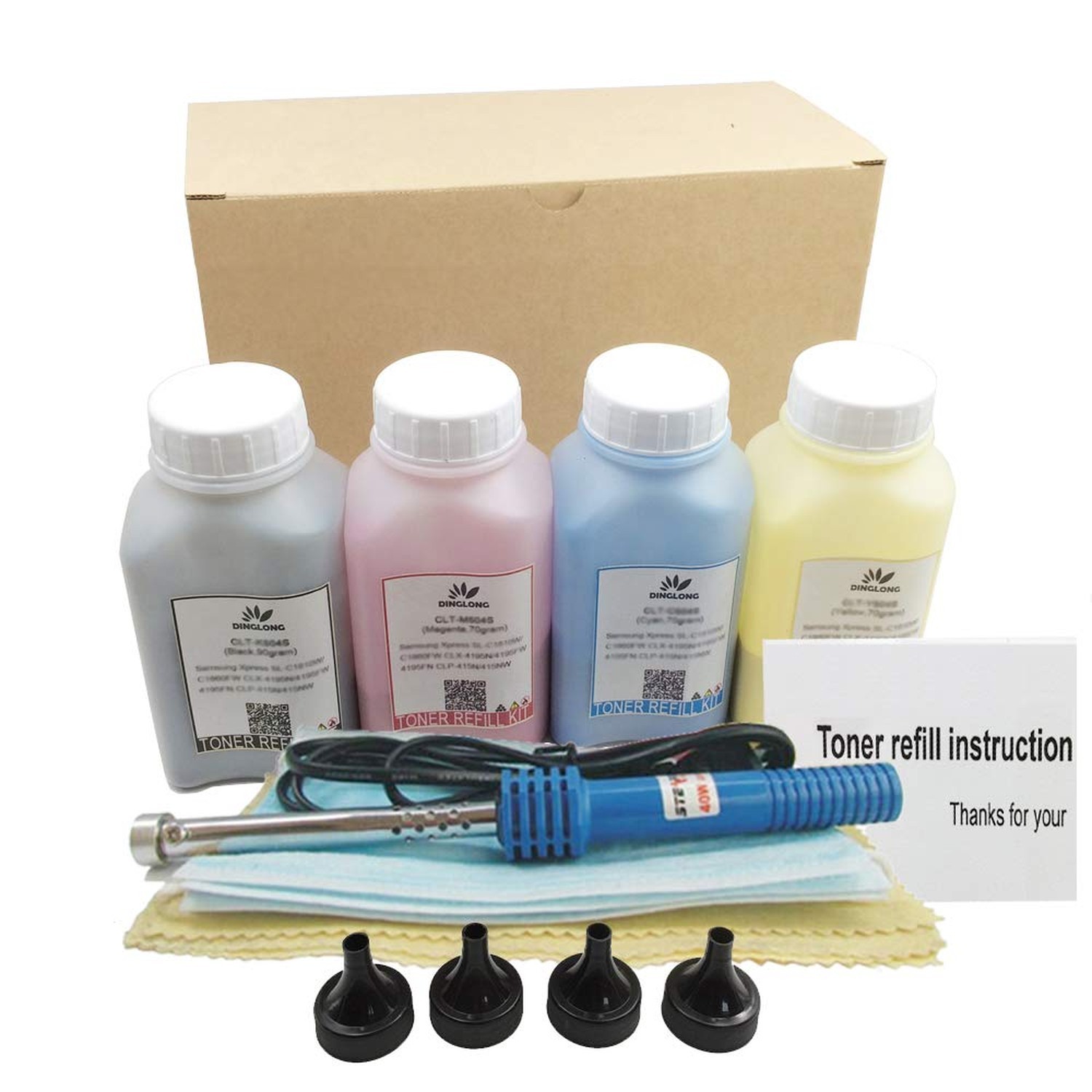 Toner Refill Kit Compatible for HP 202a CF500A CF501A CF502A CF503A 202X Tone...