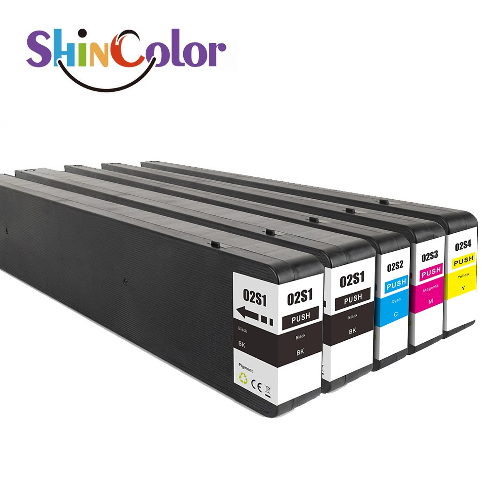 5PC Compatible Ink Cartridge T02S1-T02S4 for Epson Workforce WF-C20750 Printer