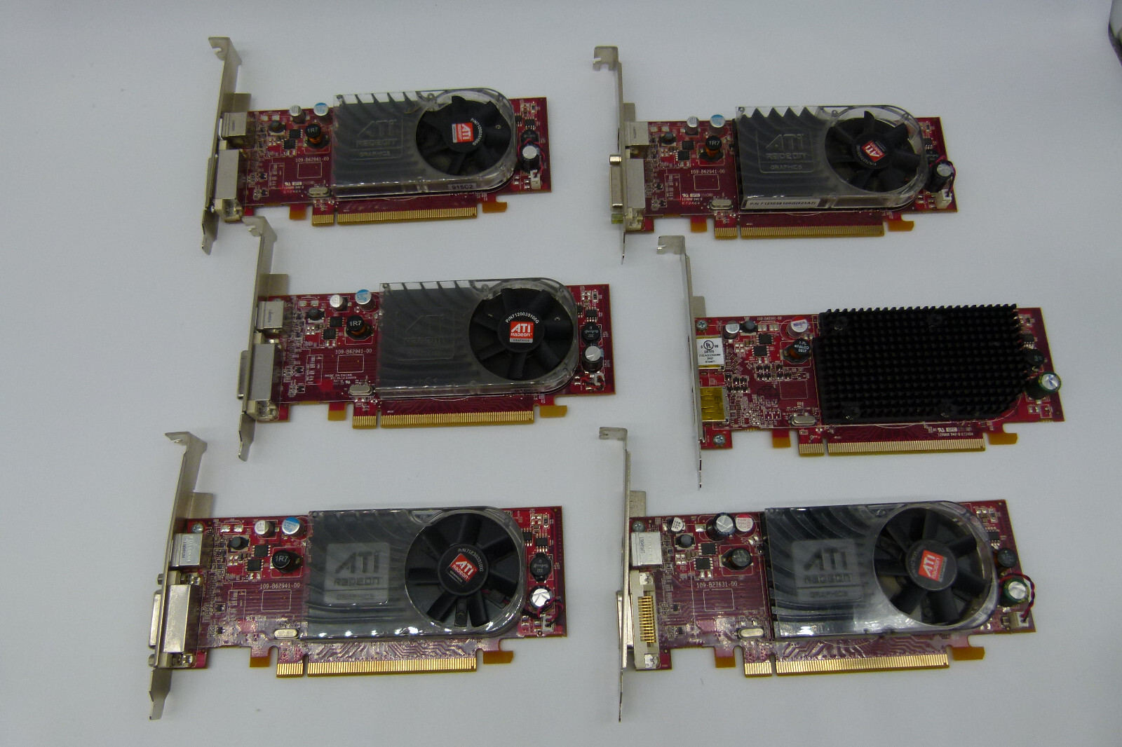 Lot of 6 pcs - Radeon ATI-102-B62902(B), 102-B27602(B), 102-B40306(B)