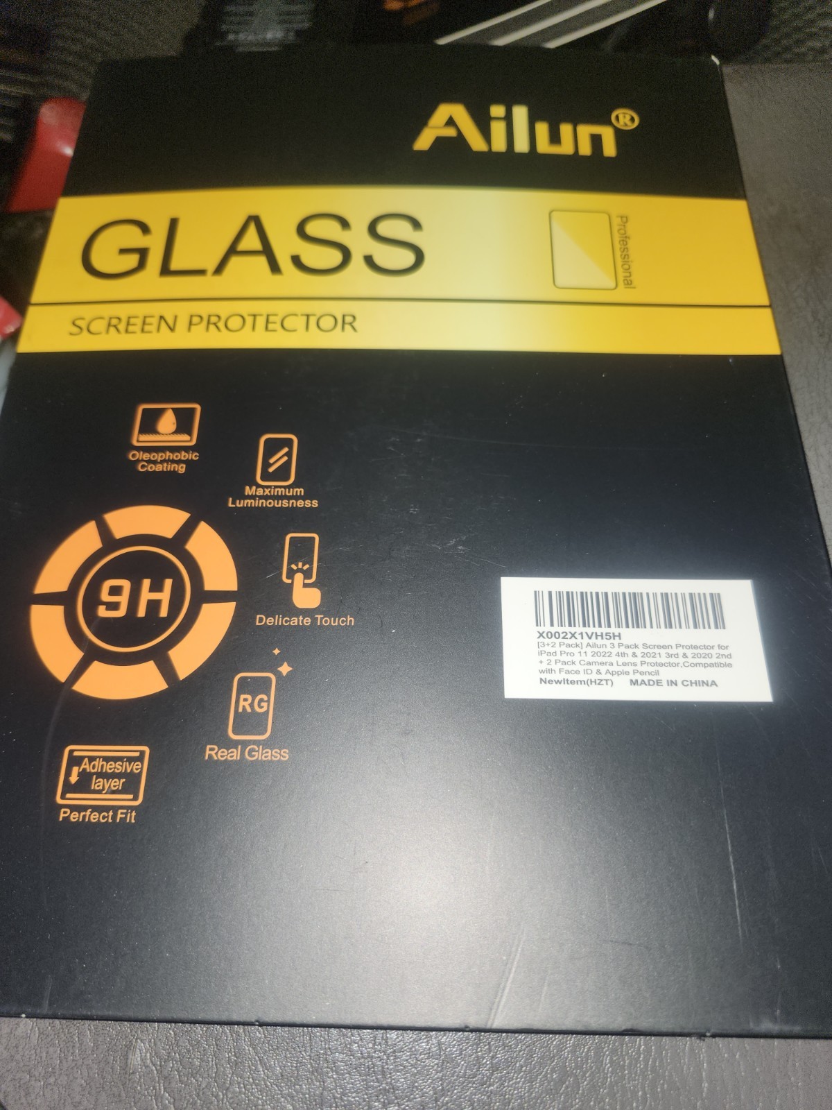 Ipad Pro 11 2022 4th & 2021 3rd Ailun Glass Screen Protectors (3+2 Pack) Clear