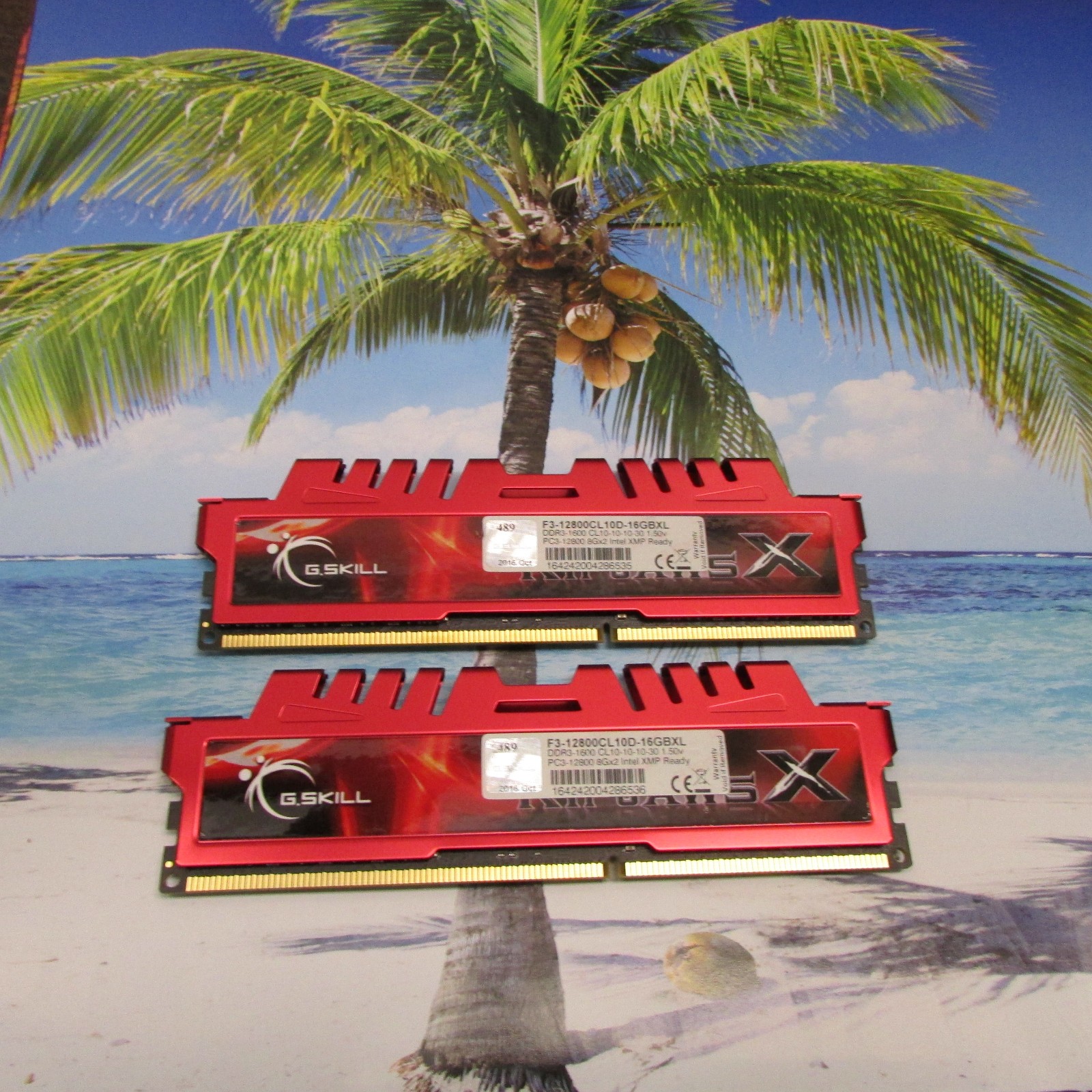 G SKILL RIPJAWS X 16GB (2 x 8GB)  F3-12800CL10D-16GBXL PC3-12800 Desktop RAM
