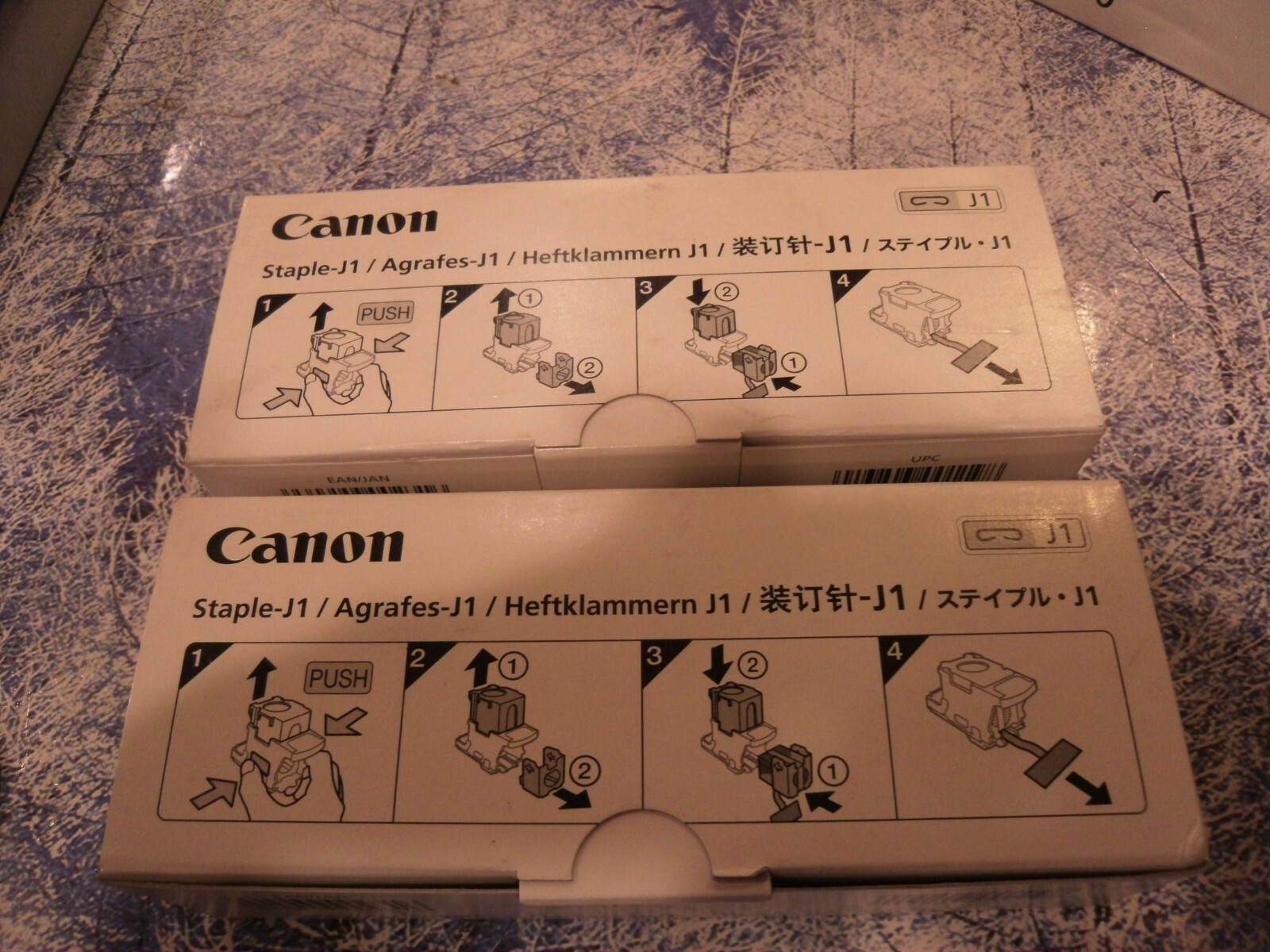 New Genuine Canon J1 Staples 6707A001[AC] 2 Boxes Of 3 Cartridges 5000 Per Cart