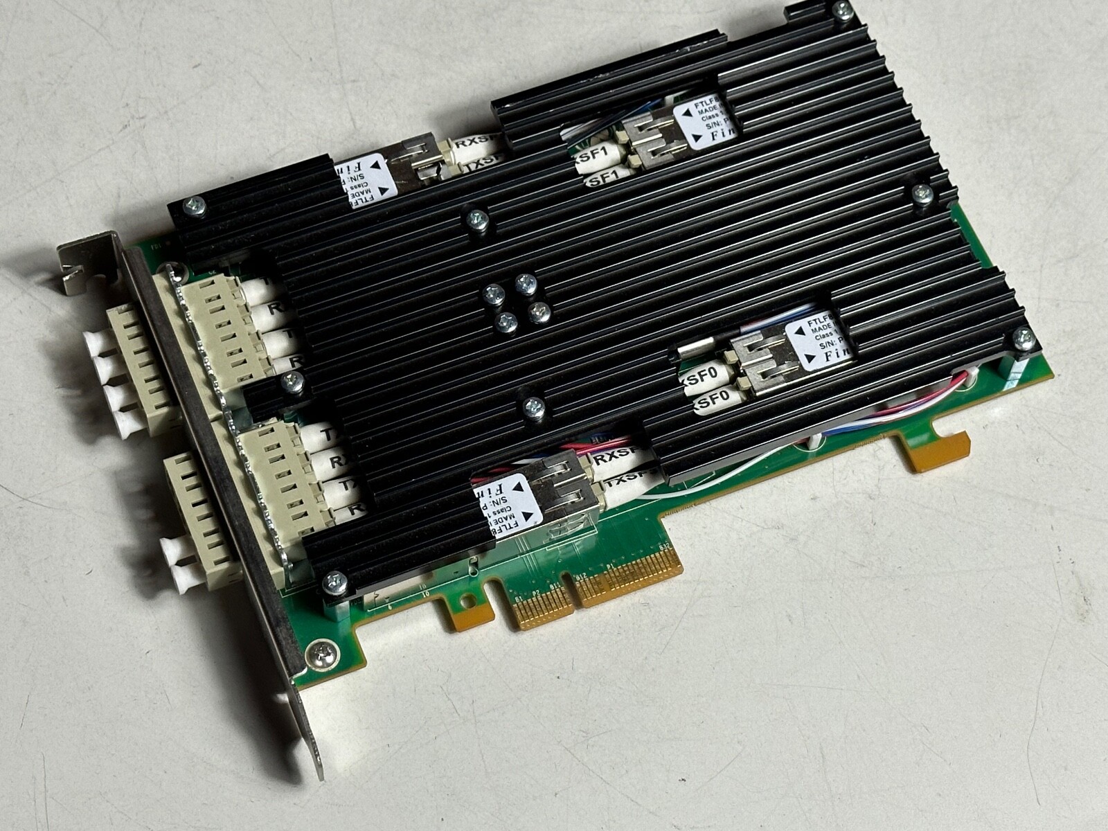Riverbed Four-Port SX MM Fiber Gigabit Ethernet Card  NIC-1-001G-4SX-BP