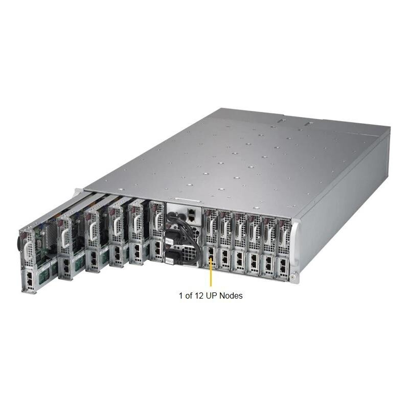Barebone CTO Supermicro 3U High Density 12 Node 5039MS-H12TRF Server X11SSE-F
