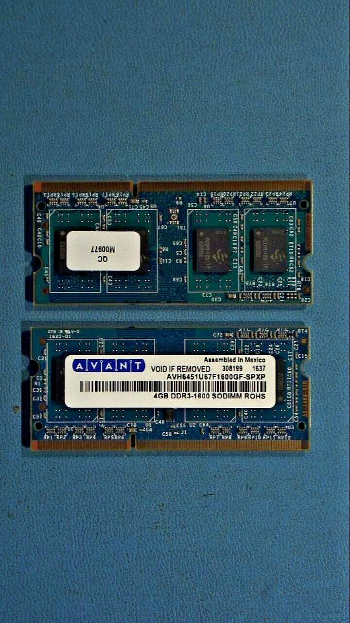 Avant 36 GB (9x4GB) PC3-12800U DDR3-1600 1Rx8 AVF6451U67F1600 RAM Memory SODIMM
