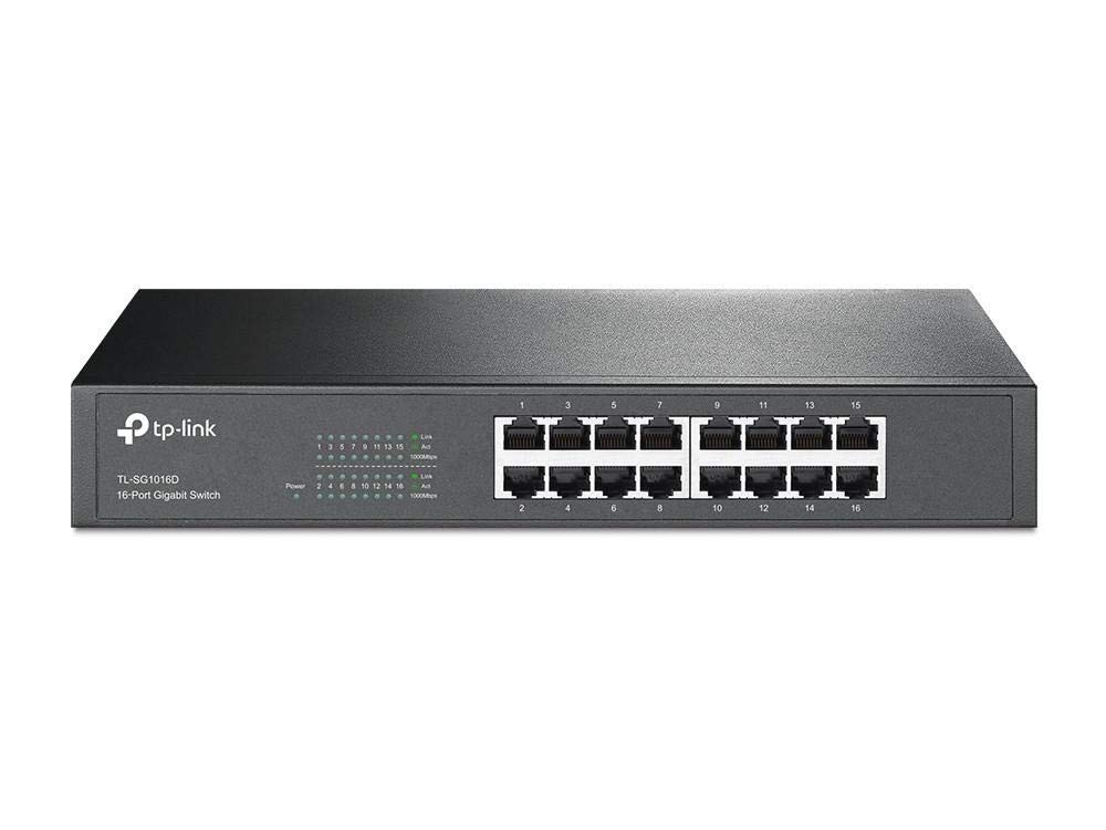 16 Port Gigabit Network Switch Auto MDI MDIX Energy Efficient Plug and Play