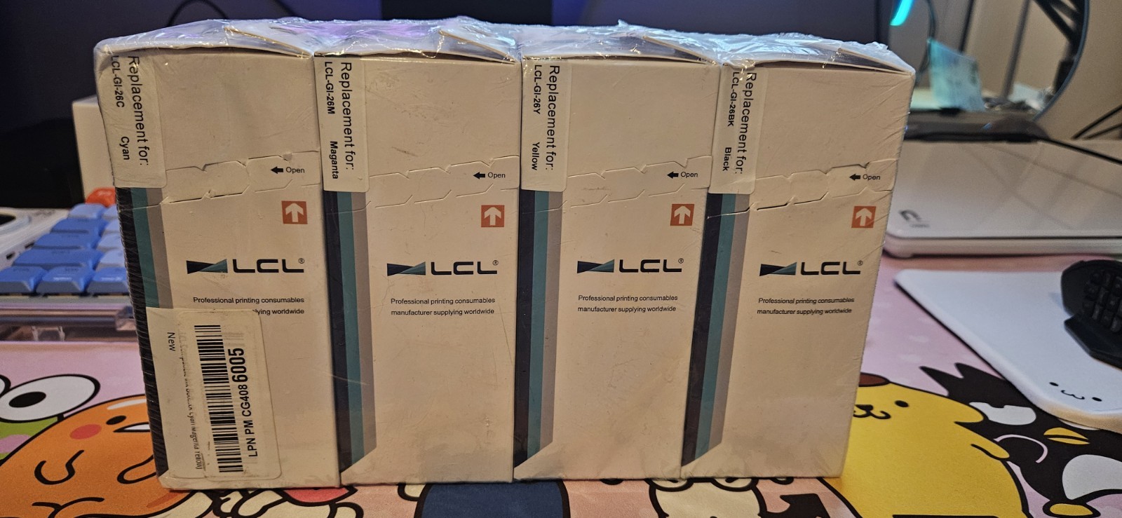 LCL - Canon Gi-26 - Compatible Ink / 4 Inks Colors BCYM