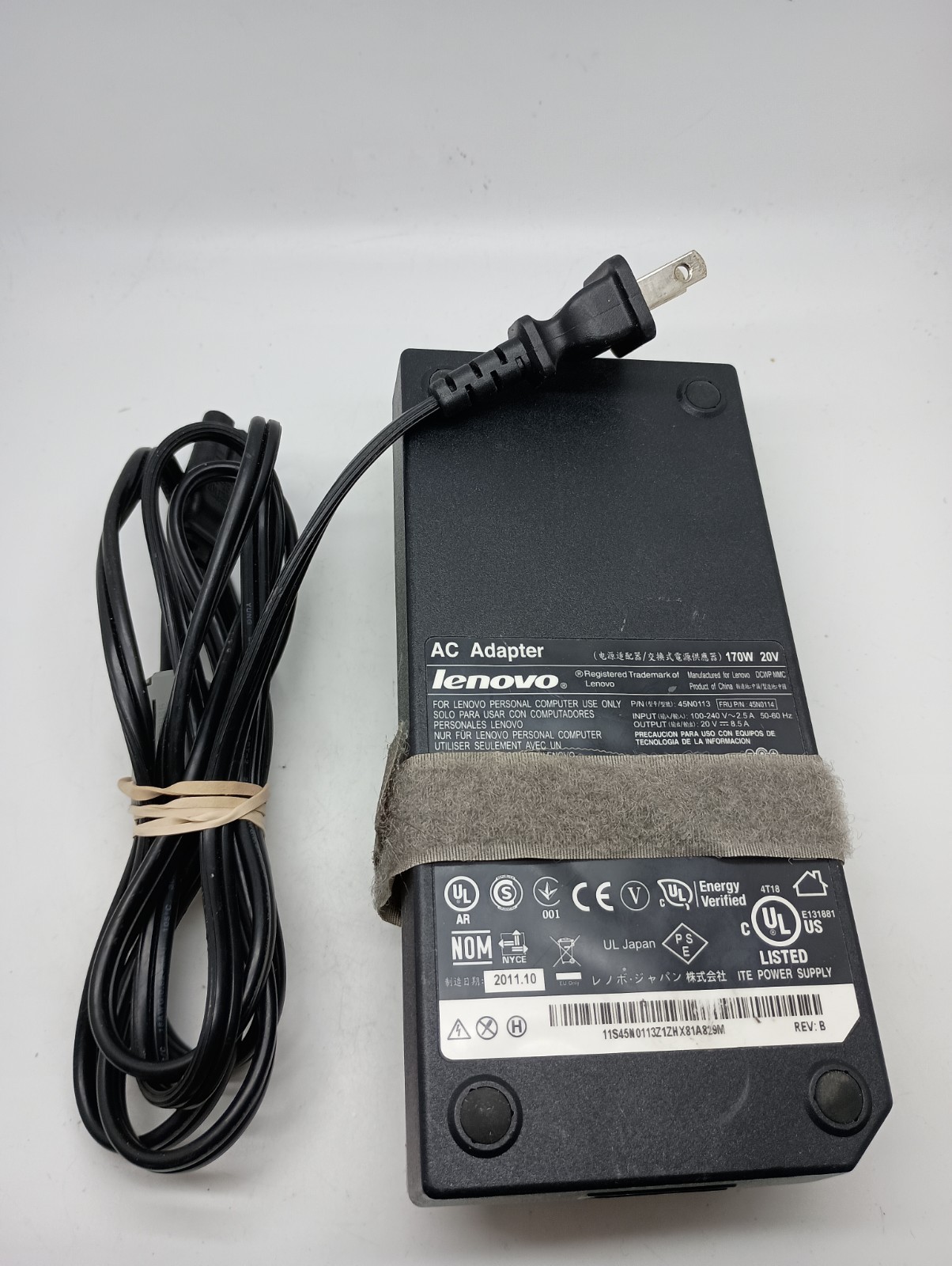 #T) Genuine OEM Lenovo 170W AC Adapter Charger ADL170NDC2A ADL170NLC2A