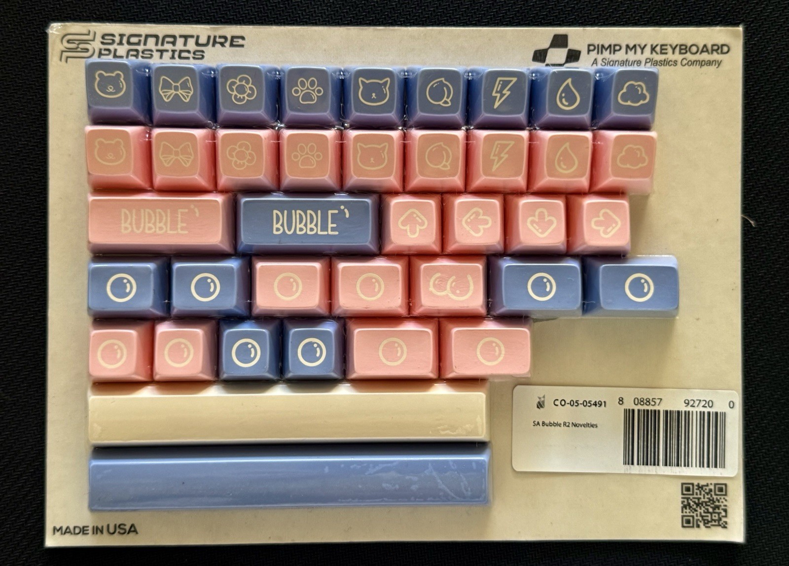 New Keycaps SA Bubble R2 Novelties by Signature Plastics Pimp my Keyboard USA