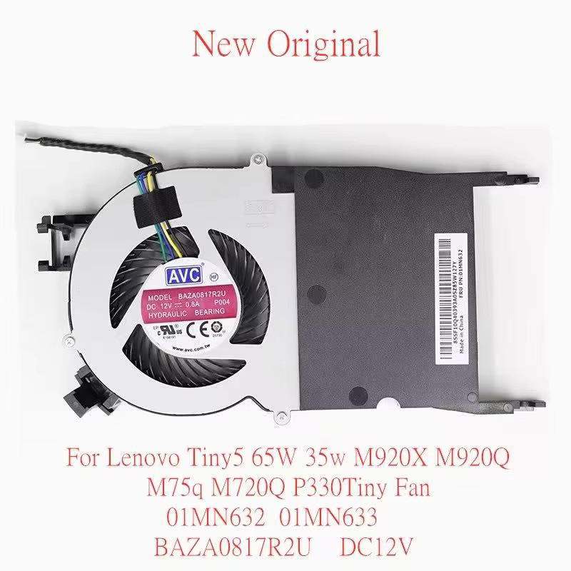 New Original Laptop Cooling Fan For Lenovo Tiny5 65W 35w M920X M920Q M75q M720Q