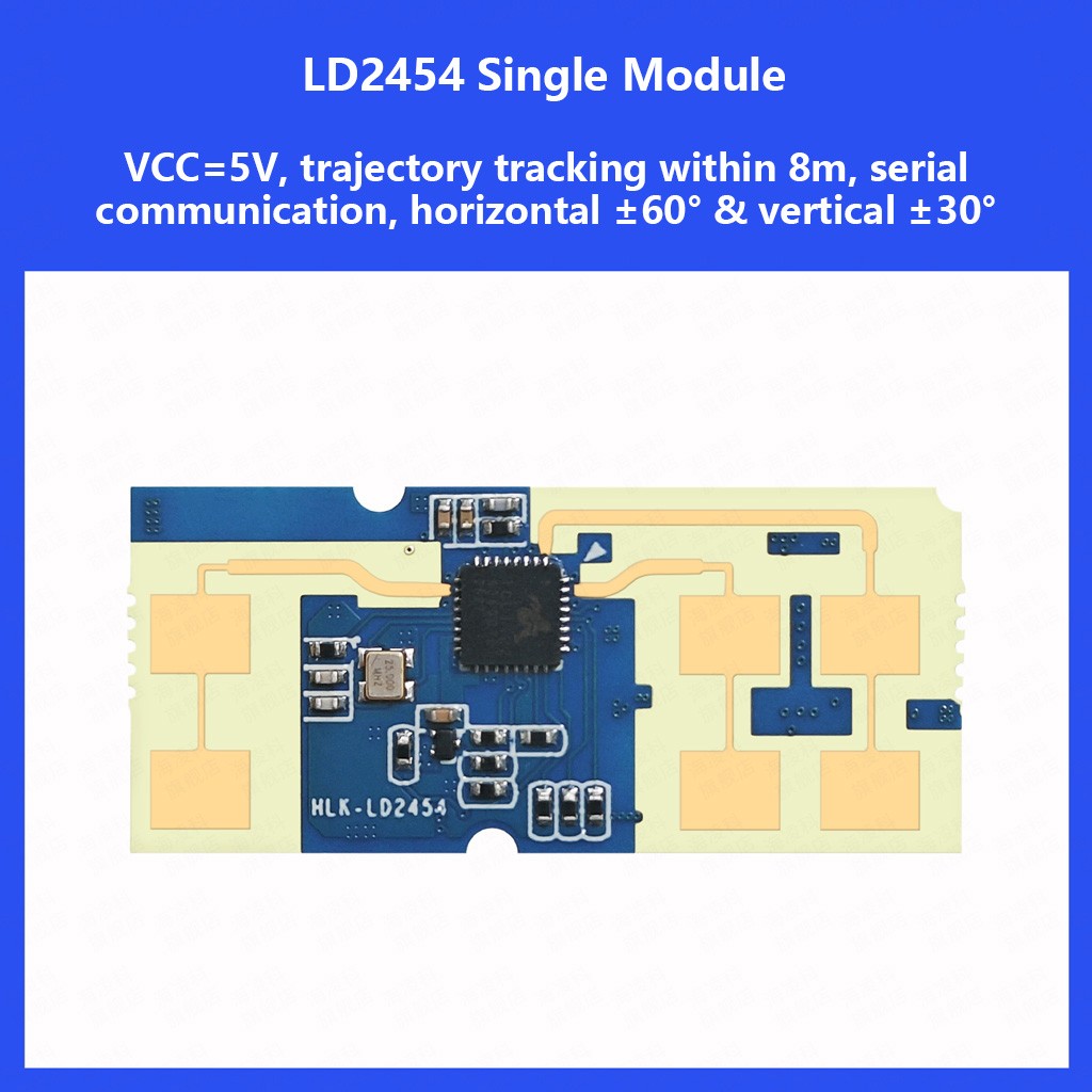 HI-LINK LD2454 24G 1T2R mmWave Radar Module,  Motion Trajectory Tracking Sensor