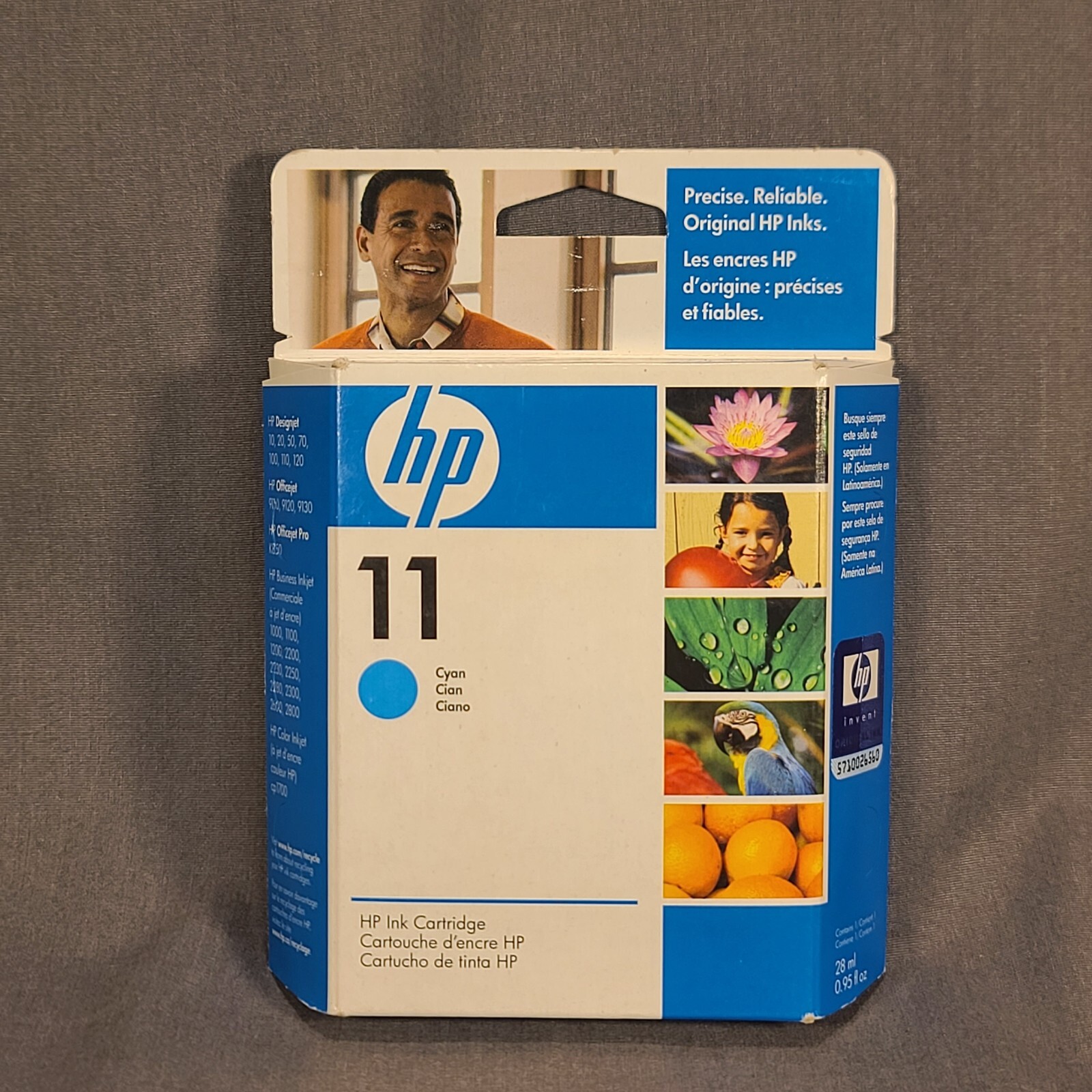 Genuine Hp 11 Cyan Ink Cartridge C4836A EXP 07/2009 Sealed