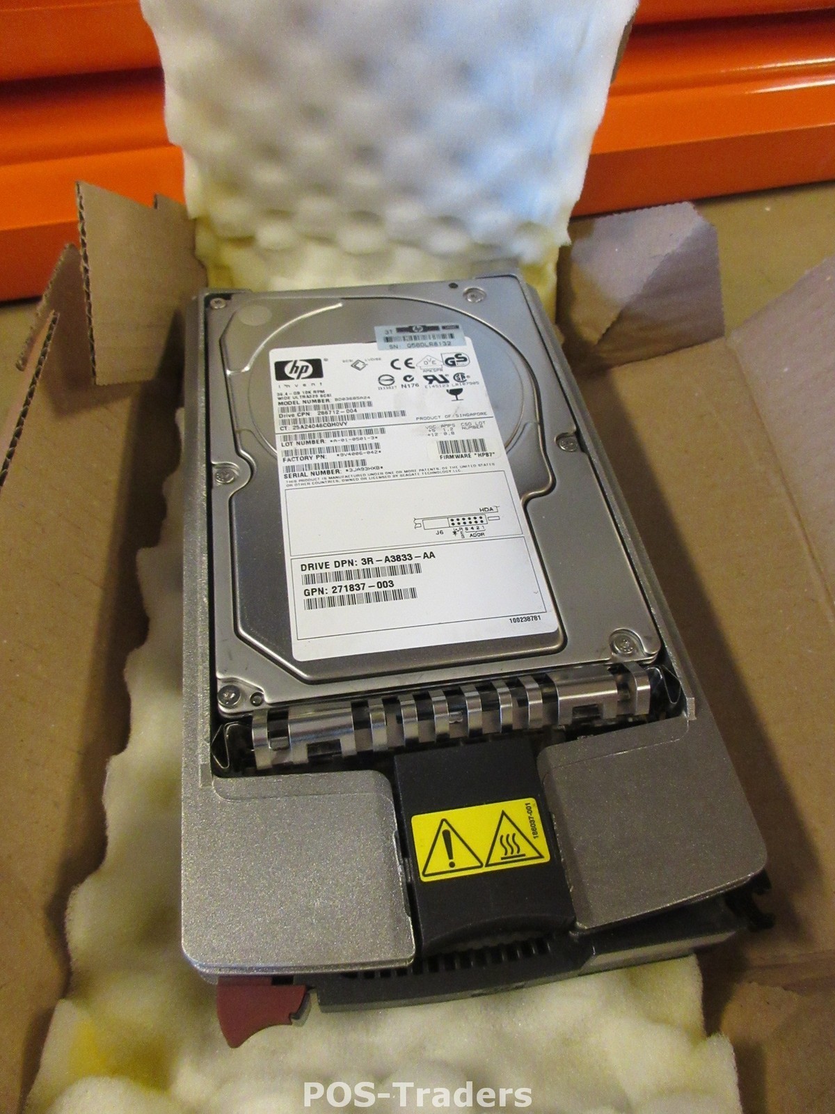 36.4GB HP BD03685A24 286712-004 Ultra-320 SCSI HDD HARD DRIVE as NEW